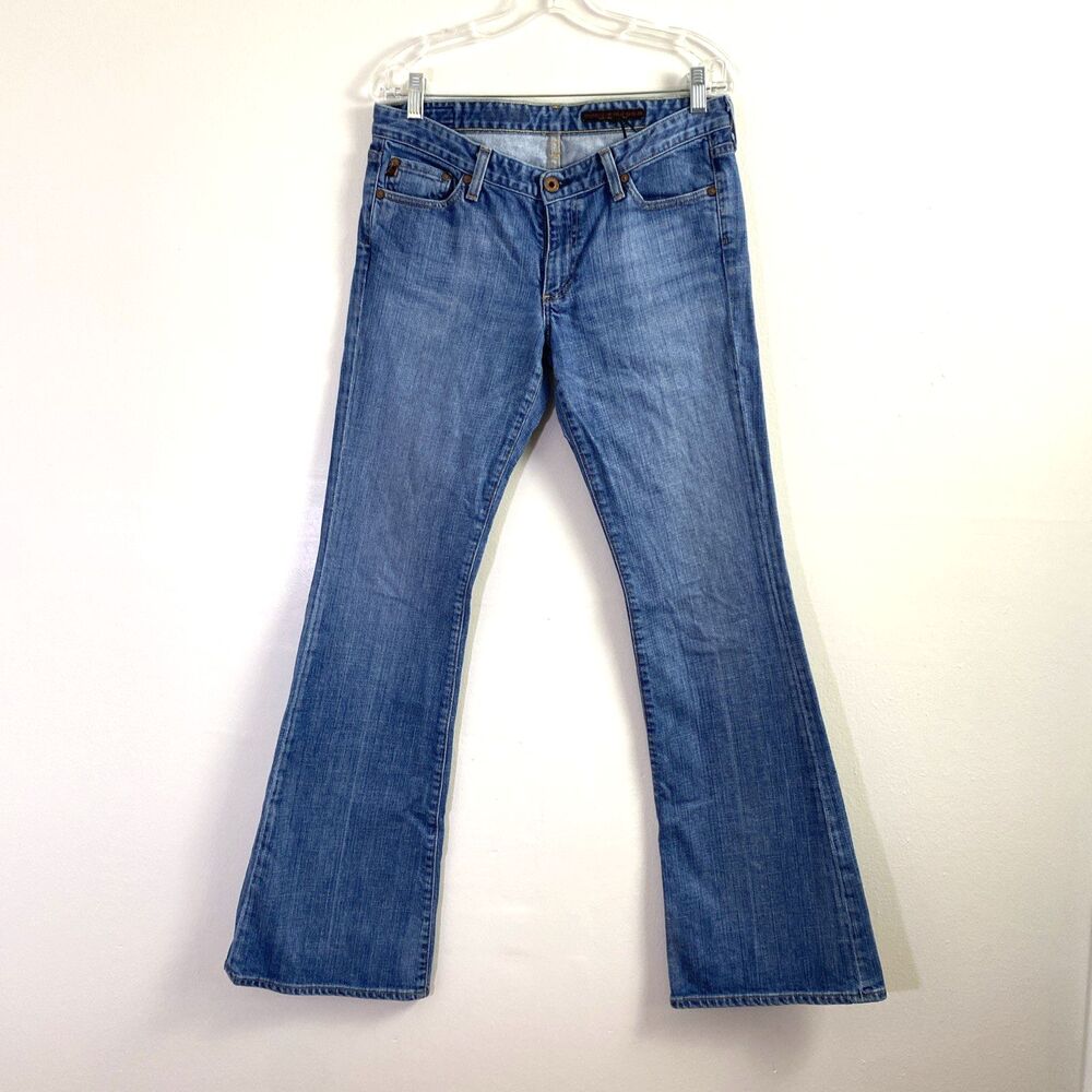 Adriano Goldschmied AG Boot Cut Jeans Womens Size 30R Blue Medium Wash Low Rise